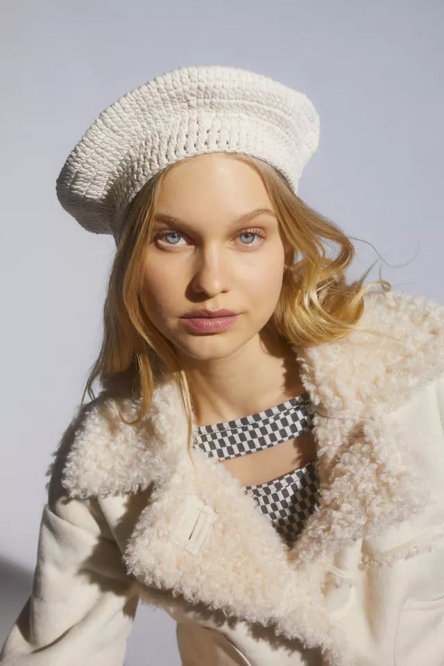 UO Crochet Beret | Urban Outfitters (US and RoW)