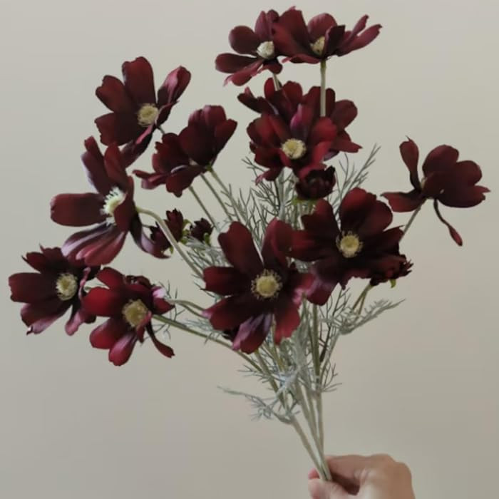 4 Pcs Artificial Fake Flowers Plants Cosmos Silk Flower Arrangements Wedding Bouquets Decorations... | Amazon (US)