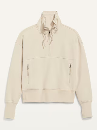 Dynamic Fleece Half-Zip Sweatshirt for Women | Old Navy (US)