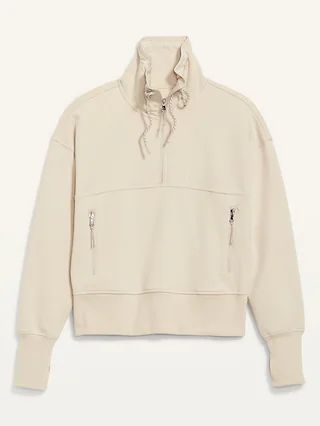 Dynamic Fleece Half-Zip Sweatshirt for Women | Old Navy (US)