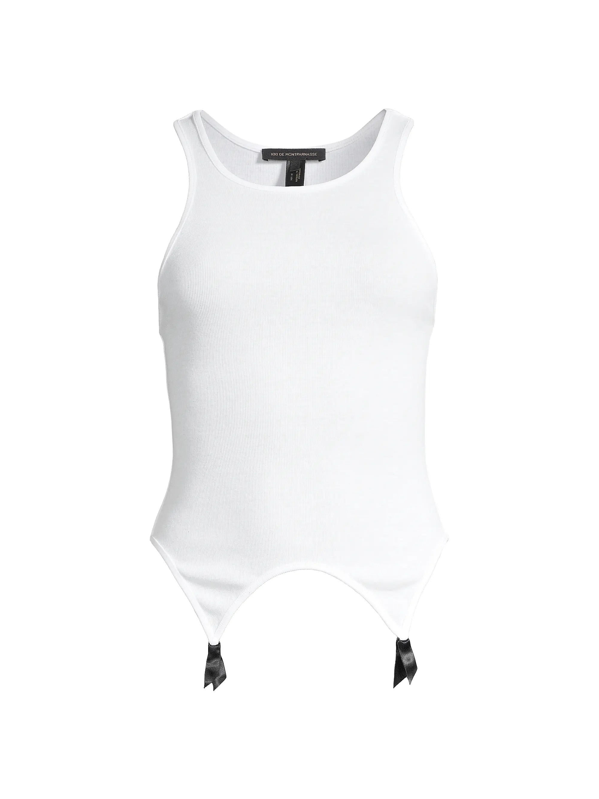 Ribbed Cotton Garter Tank | Saks Fifth Avenue