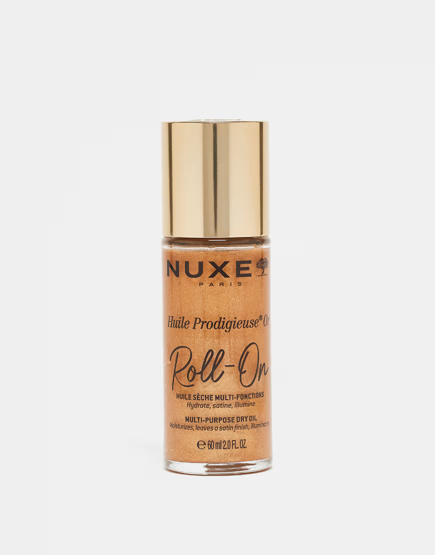 NUXE Huile Prodigieuse Roll On Body Oil 60ml - Golden Shimmer-No colour | ASOS (Global)