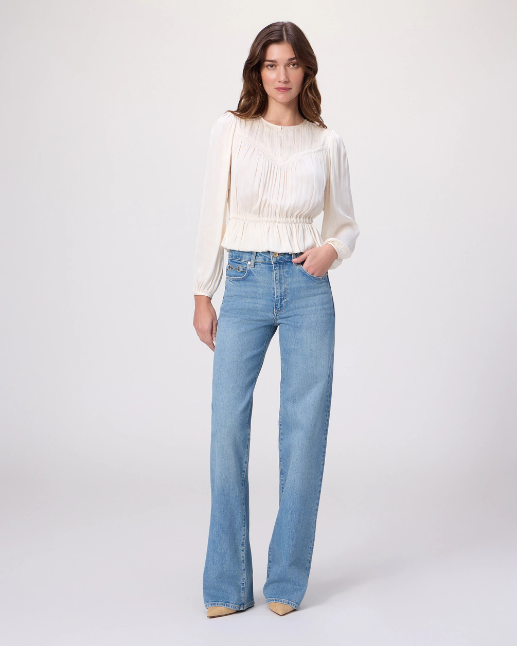 Sasha Wide Leg Jean | Paige