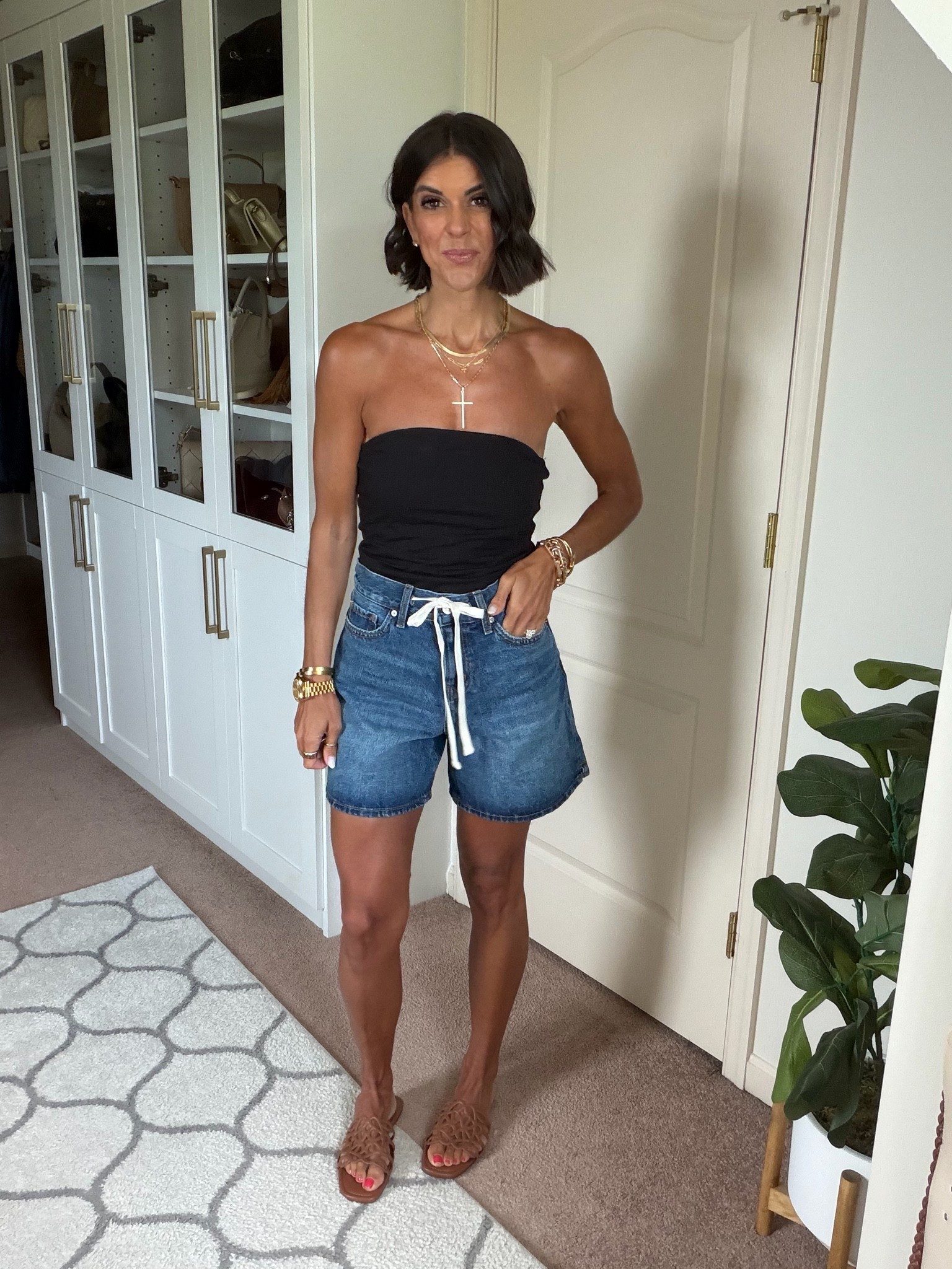 Love these Walmart shorts!! In my true size 0. Size xs in tank. Target sandals tts

#LTKmomlife #LTKgrwm #LTKSeasonal
