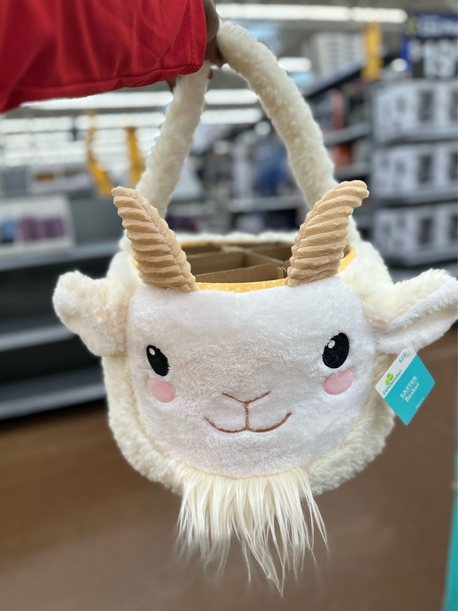 Easter Plush Goat Easter Basket, by Way To Celebrate

Adorably cute Easter basket for kids. 

This plush Easter basket is designed to look like a goat with horns and a smiling face, and it has a handle for collecting all those Easter eggs and other Easter treats and surprises! 

#LTKkids #LTKfindsunder50 #LTKbaby
