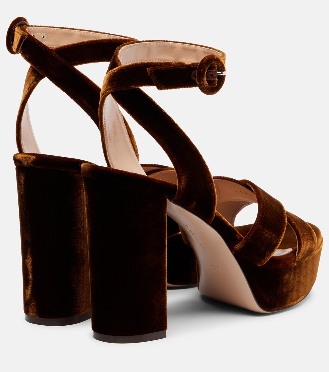 Sabrina 105 velvet platform sandals | Mytheresa (US/CA)