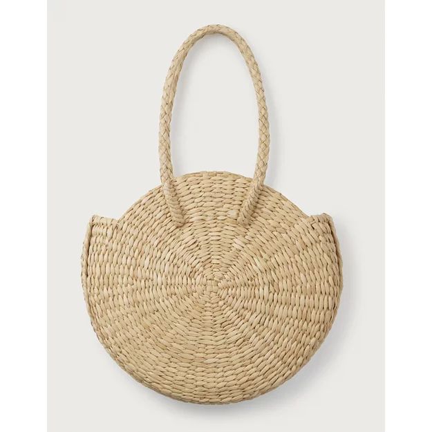 Straw Circle Shopper | Handbags & Wallets | The White Company | The White Company (UK)