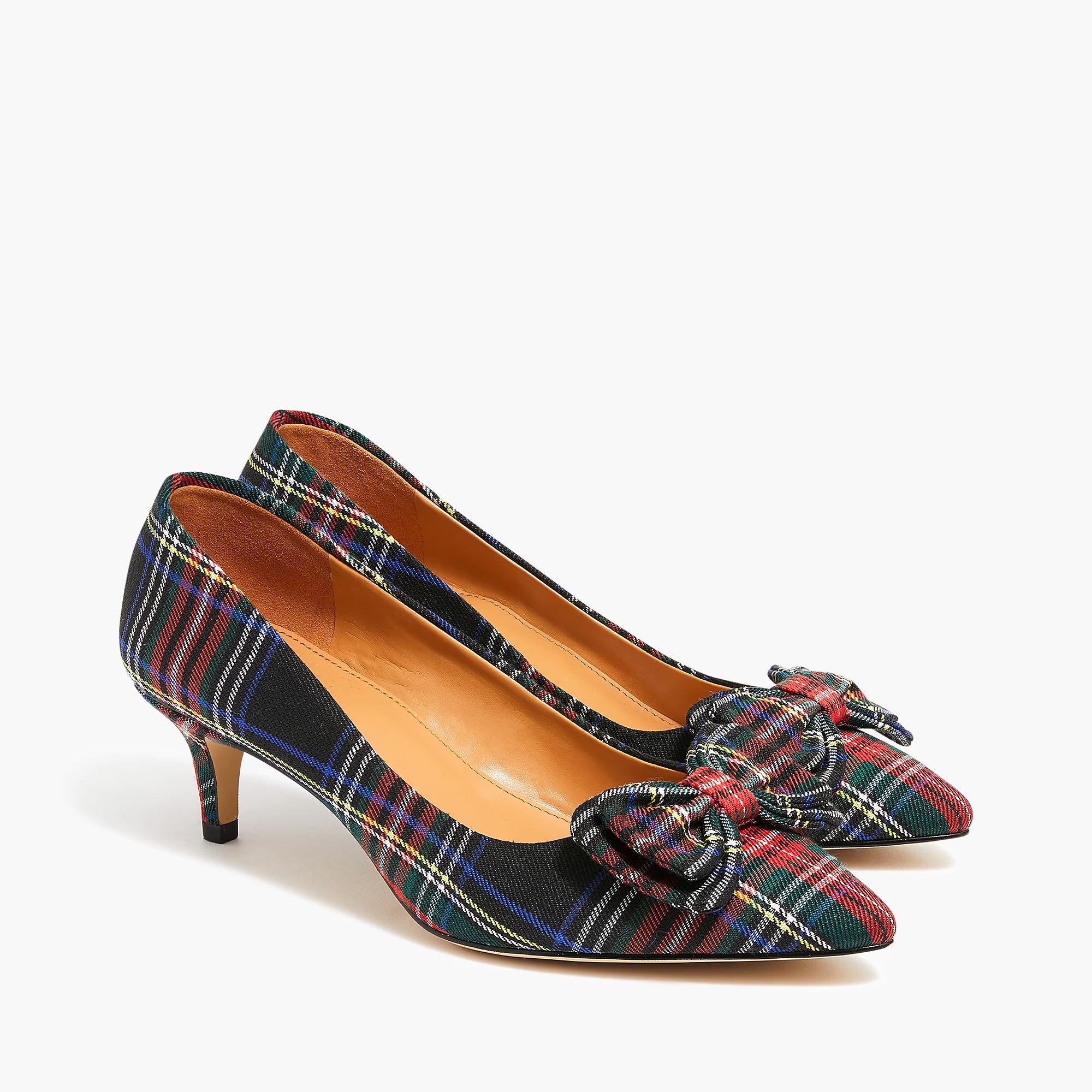 Tartan Esme kitten heels | J.Crew Factory