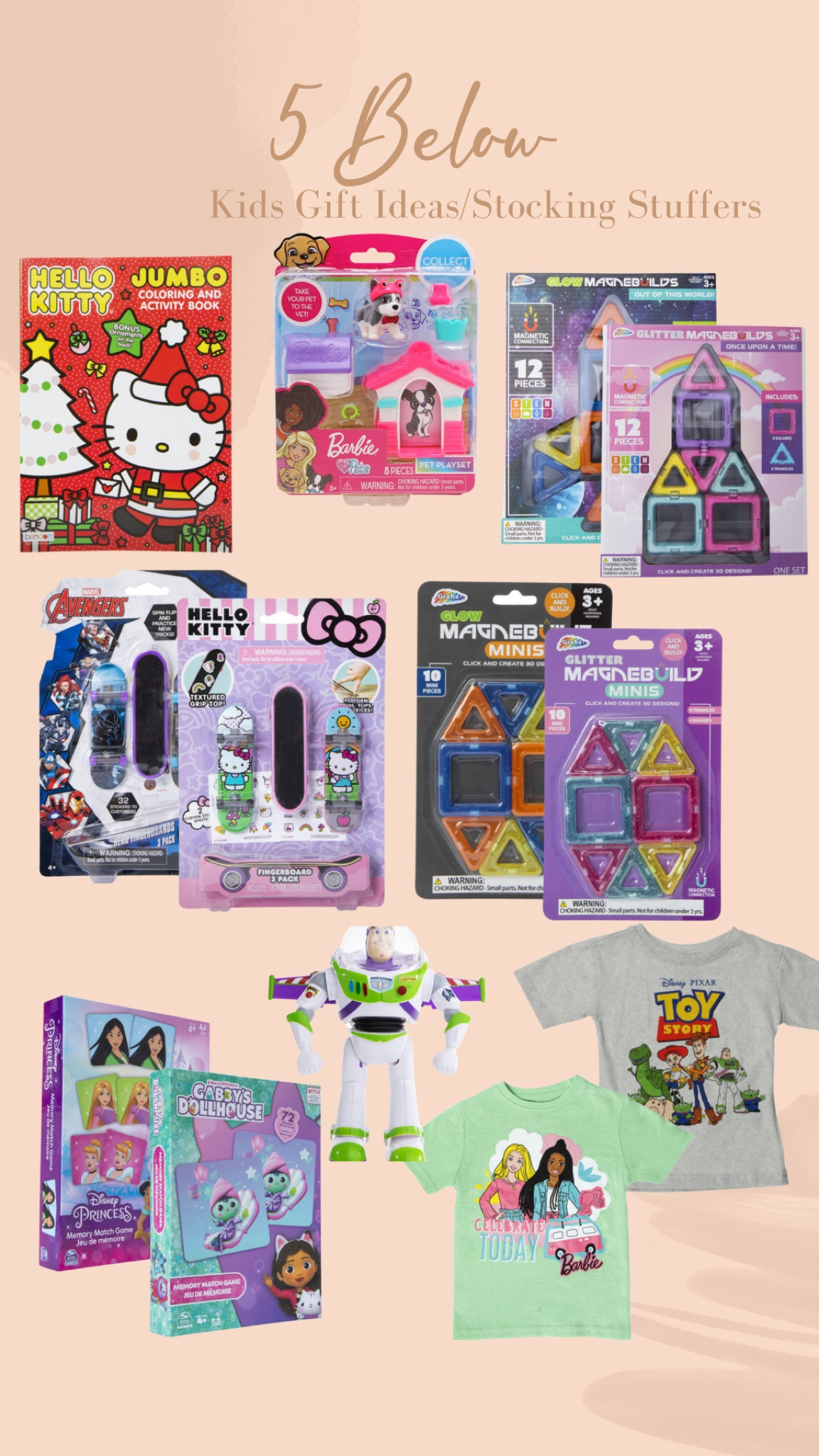 Five below kids gift ideas or stocking stuffers. 5 below finds! 

#LTKGiftGuide #LTKkids #LTKHoliday