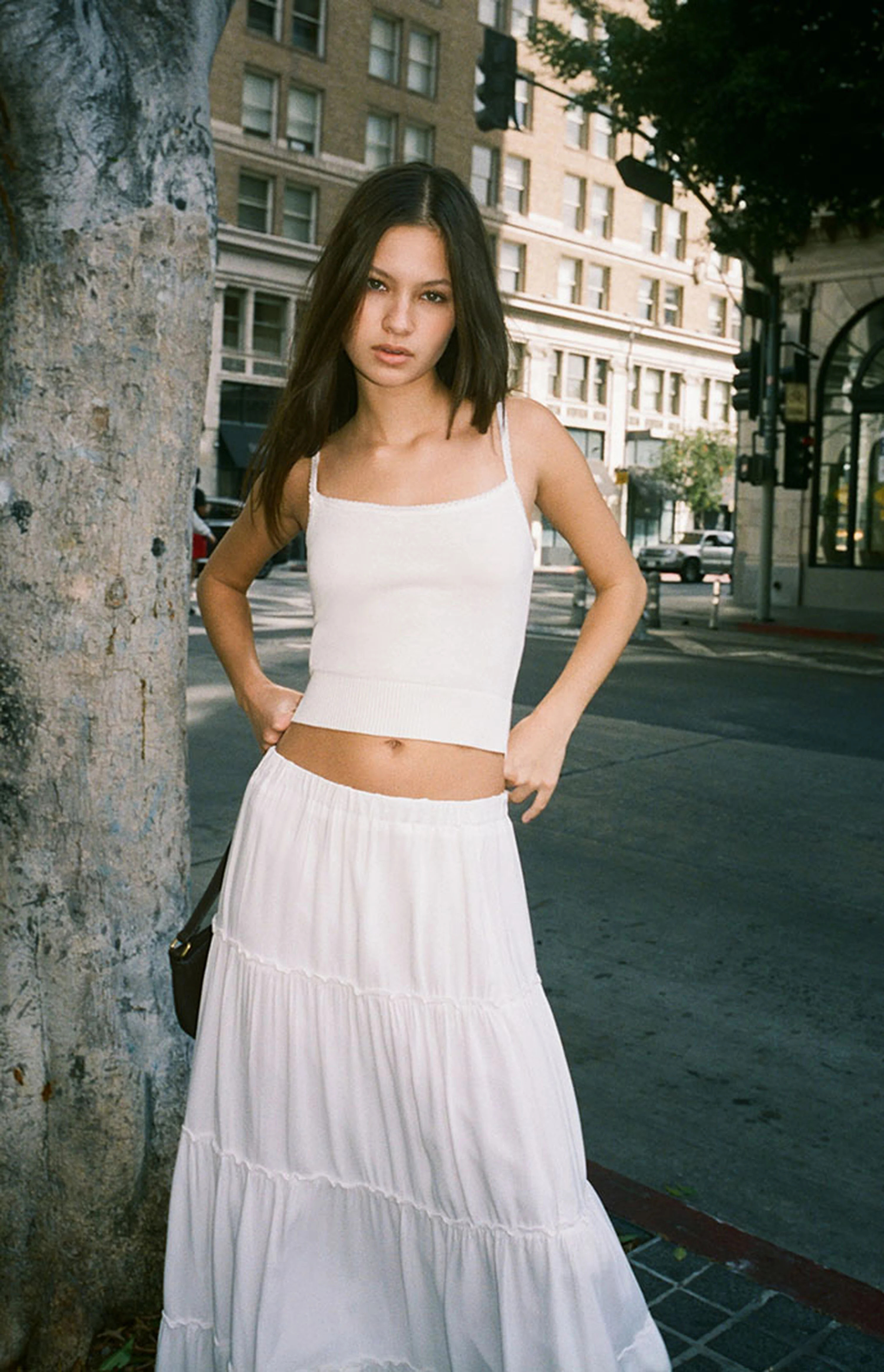 John Galt White Knit Tank Top | PacSun