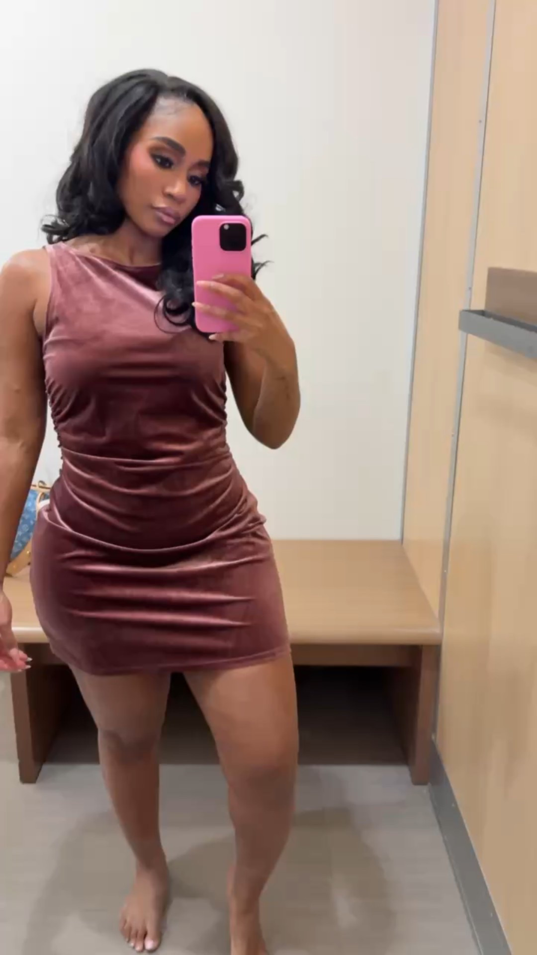 Mauve velvet ruched mini dress! Pair with stockings and slingbacks or knee boots!!

#LTKootd #LTKMidsize #LTKFindsUnder100