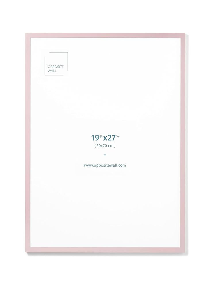 Opposite Wall - 20x28 in, 50x70 cm - Real Wood Pink Picture Frame - Lightweight, Versatile & Shat... | Amazon (CA)