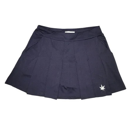 Boast Women s Pleated Court Tennis Skirt Medium Navy Blue | Walmart (US)