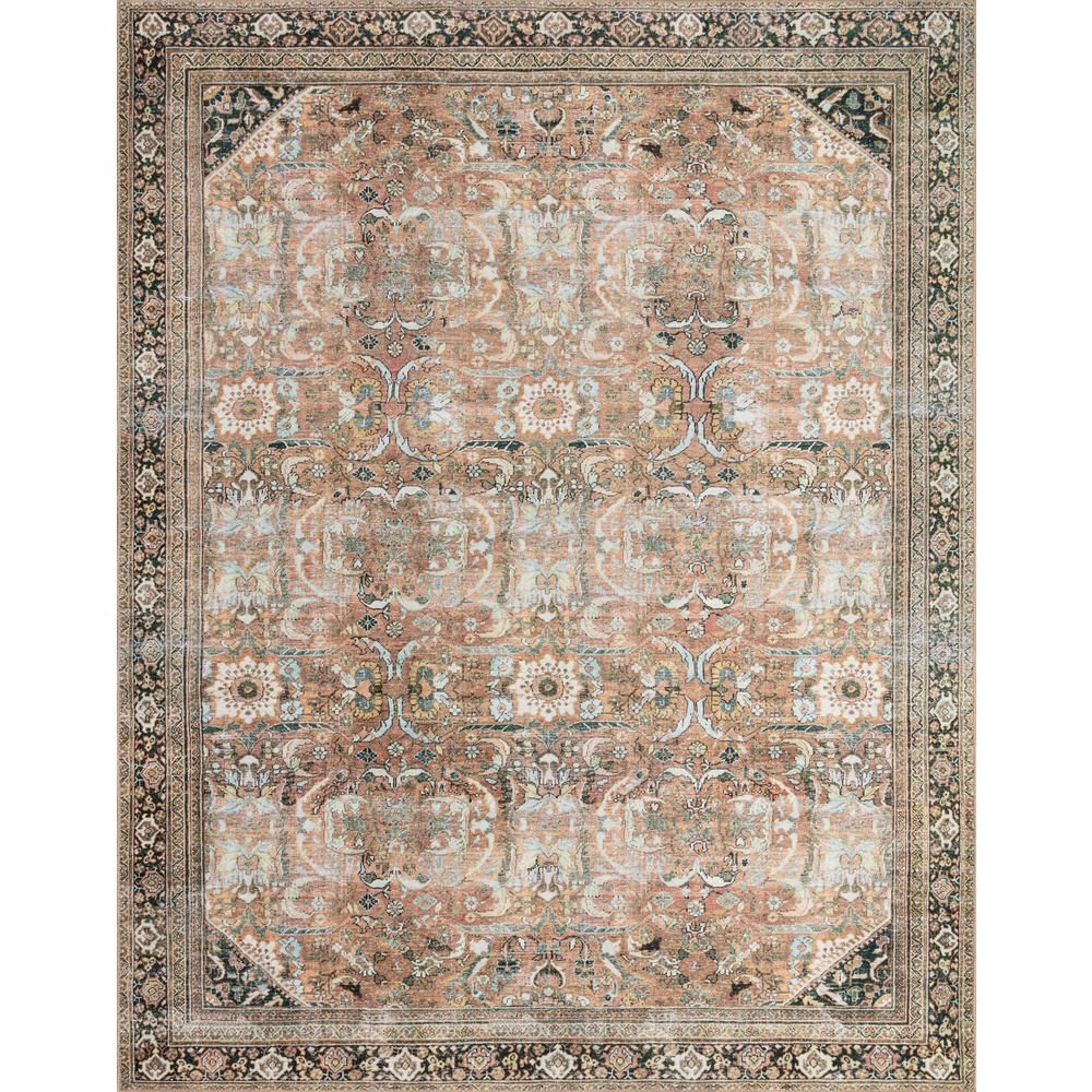 LOLOI II Wynter Auburn/Multi 7 ft. 6 in. x 9 ft. 6 in. Traditional 100% Polyester Pile Runner Rug, A | The Home Depot