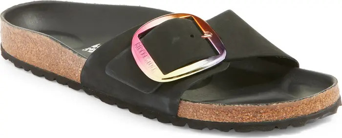 Birkenstock Madrid Iridescent Big Buckle Slide Sandal (Women) | Nordstrom | Nordstrom