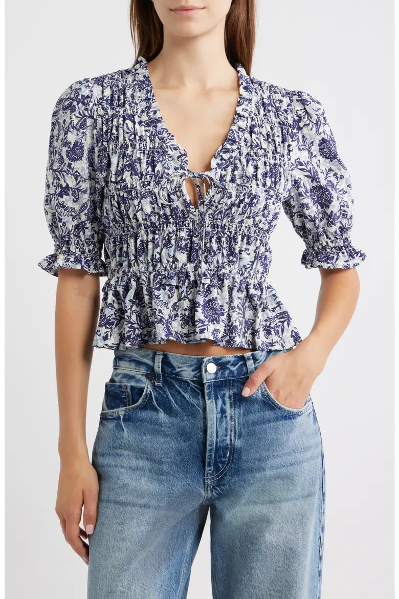 Fontaine Floral Smocked Top (Women) | Nordstrom | Nordstrom