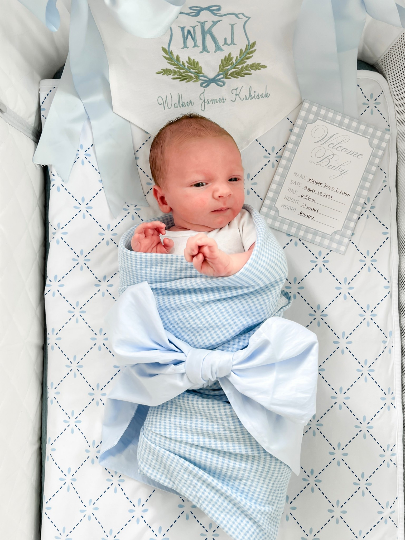 🩵 Walker James Kubisak 🩵 Born on August 29, weighing 8 lbs 9 oz 

It’s been a rollercoaster of a few weeks with our little boy in the NICU (I’ll share more on that later). But he’s been home with us for a few days now and we are SO in love! 

#LTKBaby #LTKFindsUnder100 #LTKFindsUnder50