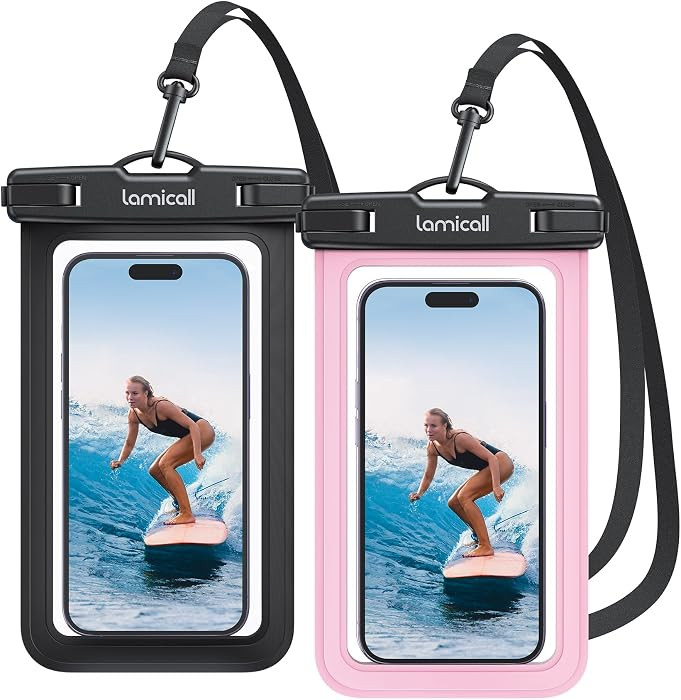 Lamicall Waterproof Phone Pouch Case Bag for iPhone 17 16 15 14 13 12 11 Pro Max Plus XS 4-7inche... | Amazon (US)