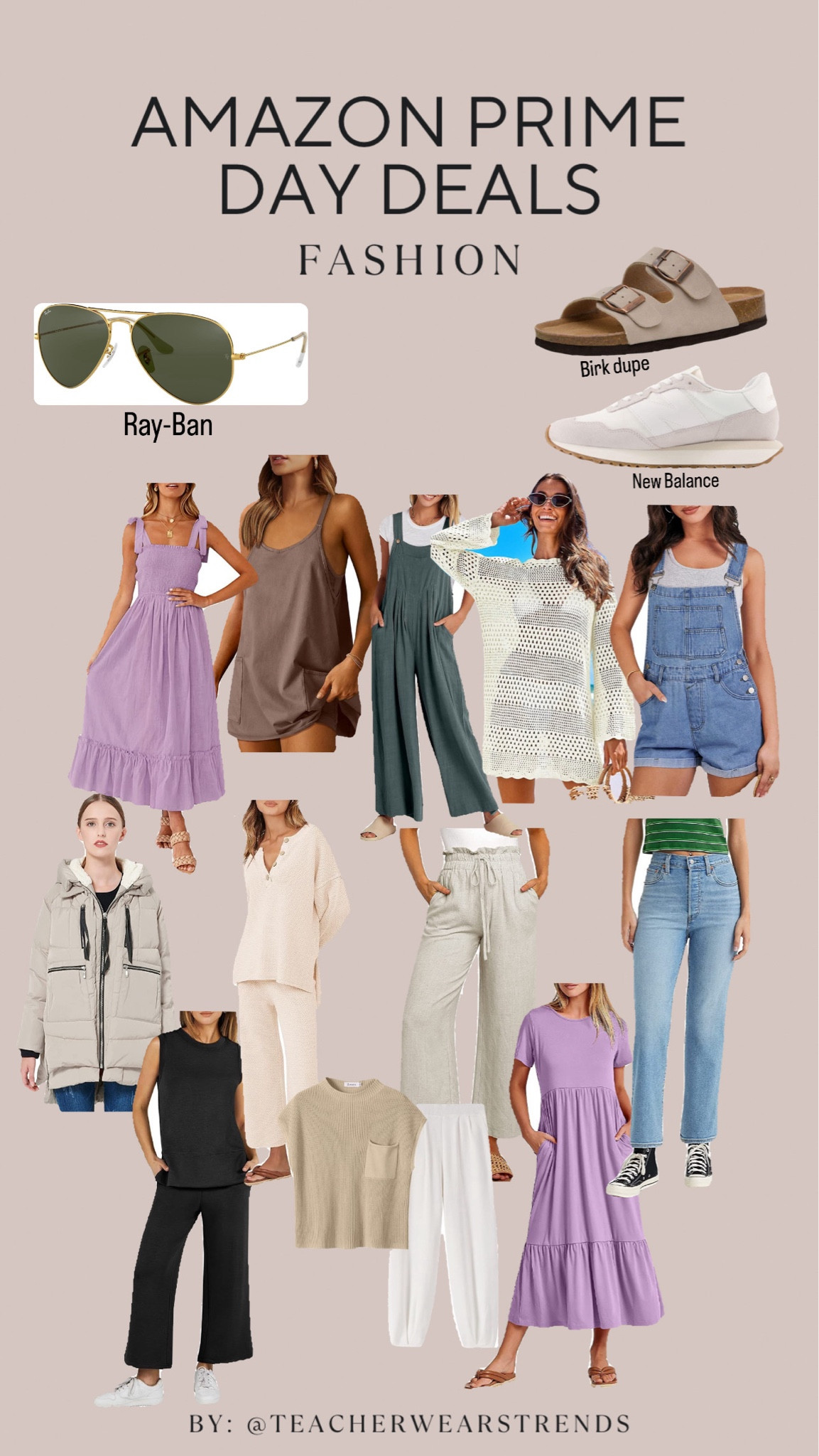 Amazon prime fashion deals

Summer dresses, free people dupe, ray-ban, new balance, Birkenstock dupe, winter coat, viral coat, overalls, denim, swimsuit coverup, maxi dress, teacher outfit, linen pants, loungewear 

#LTKSeasonal #LTKSaleAlert #LTKFindsUnder100