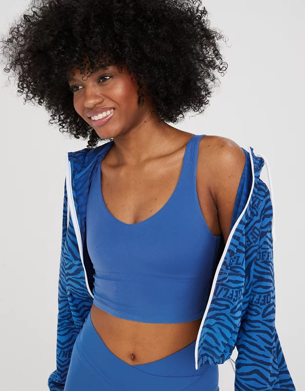 OFFLINE By Aerie Real Me Low Key Longline Sports Bra | Aerie