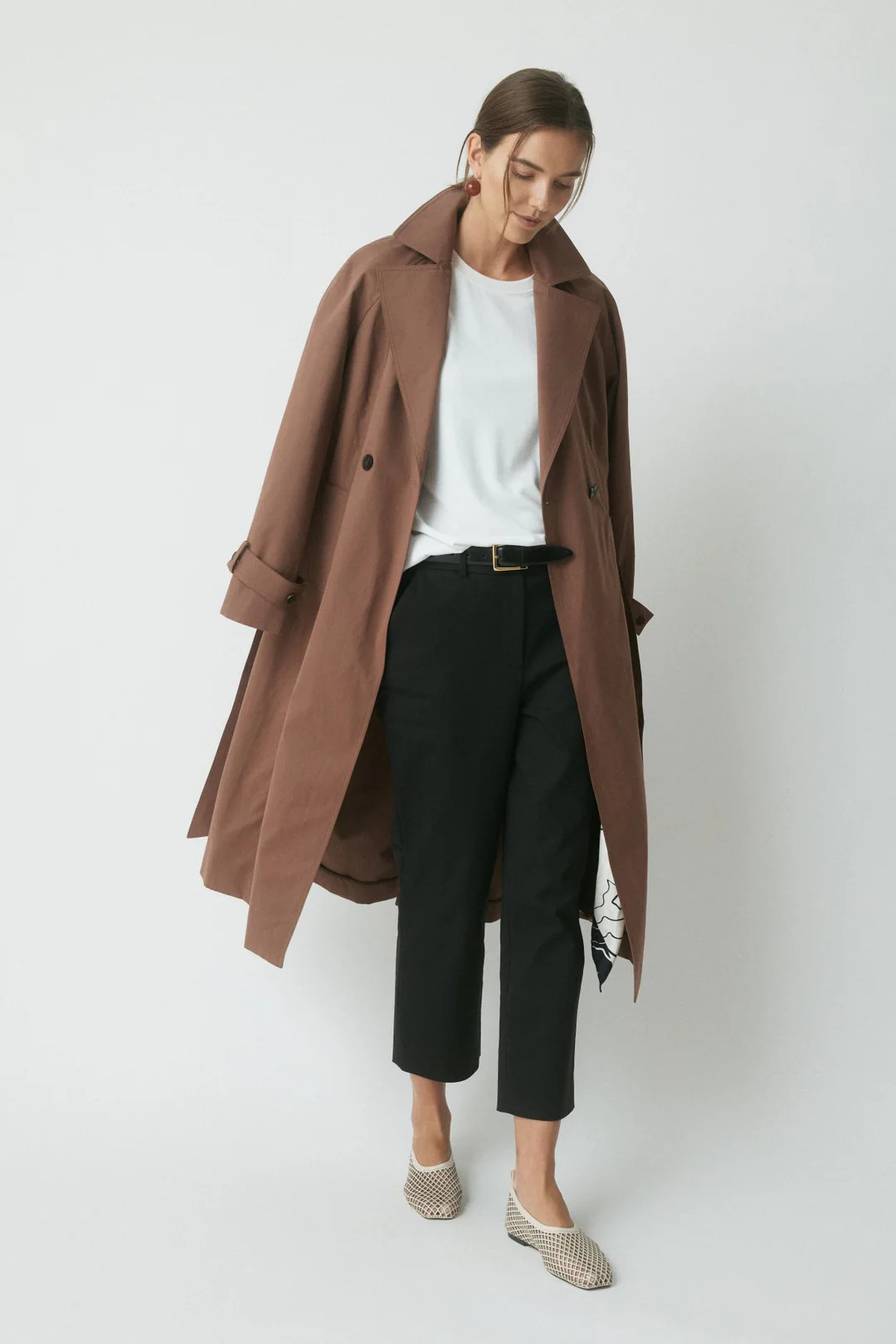 Lotte Trench Coat - Chestnut | Perri Cutten