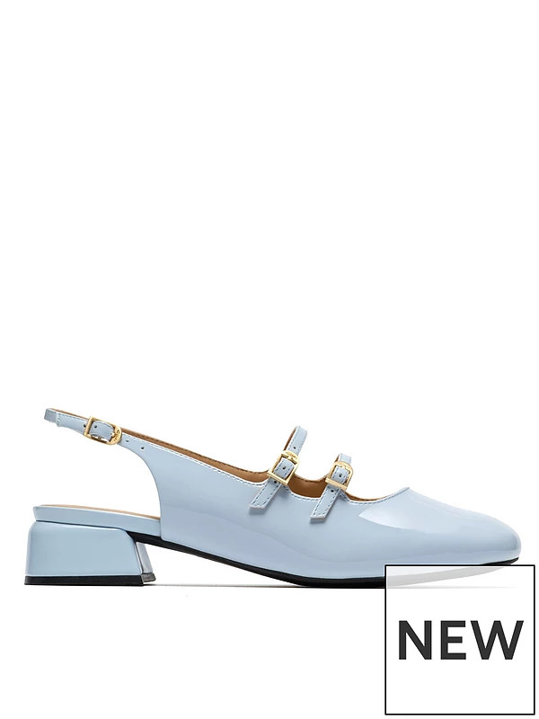 Clarks Daiss30 Dazz Shoes - Lgt Blue Pat Lea | Very (UK)