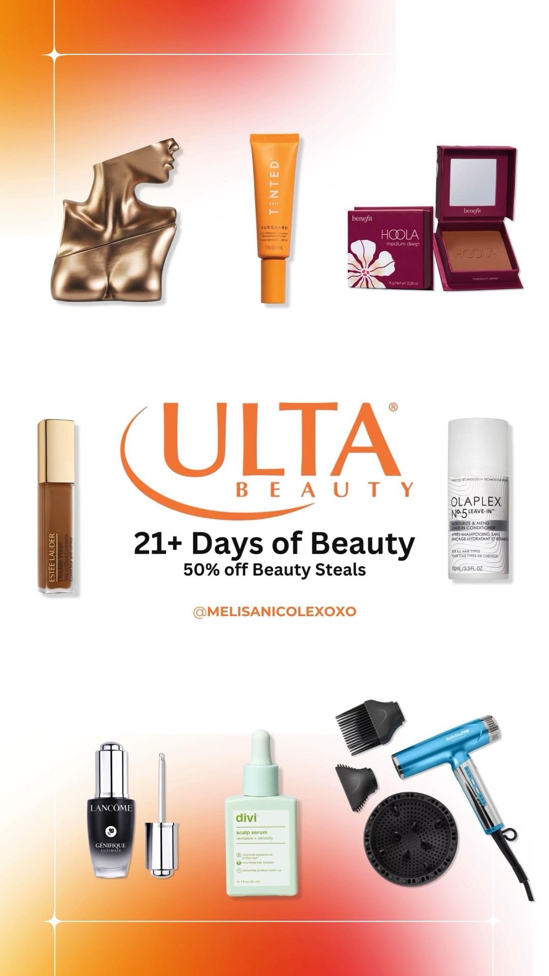 @ULTA Beauty 21+ Days of Beauty Event. Today’s 50% Off beauty deals.  

#LTKSpringSale #LTKBeauty #LTKSaleAlert