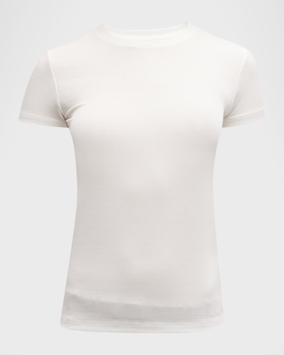 Ressi Ribbed Short-Sleeve Tee | Neiman Marcus