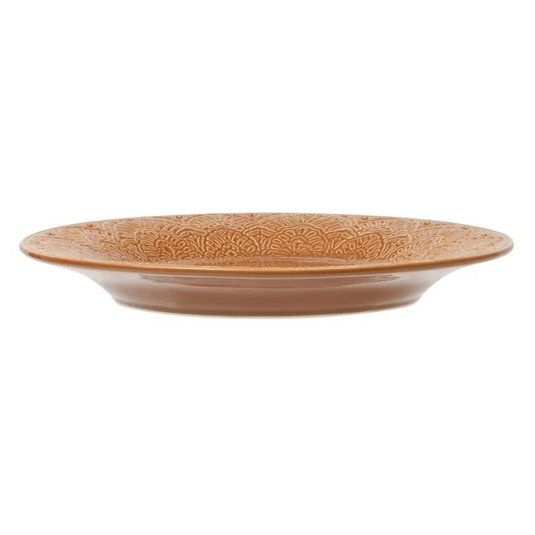 The Pioneer Woman Vintage Lace Stoneware Salad Plate, Caramel | Walmart (US)