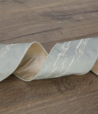 Southern Living Evergreen Collection 4" Sage Woodgrain Decorative Ribbon | Dillard's | Dillard's