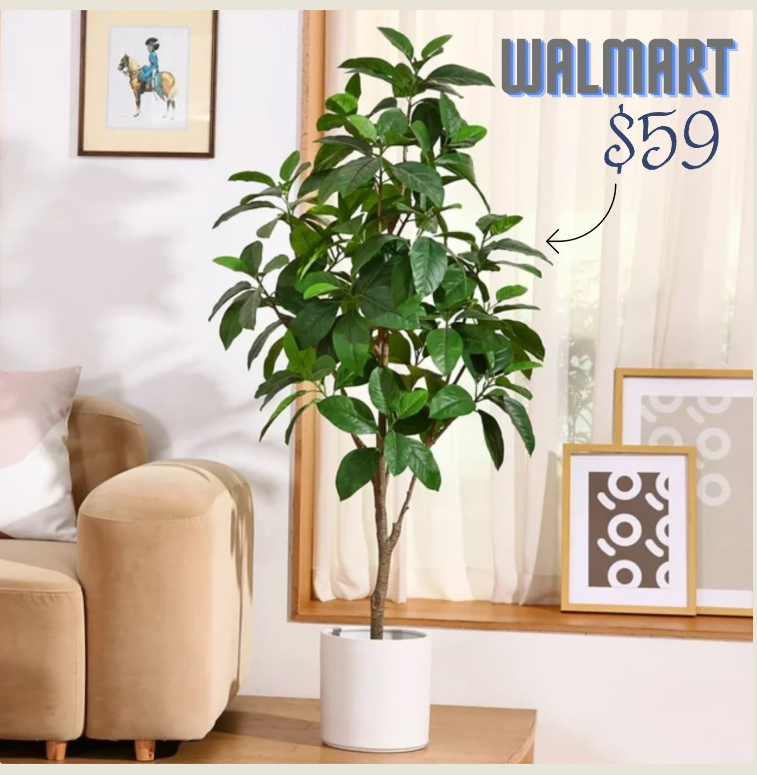 Perfect faux rubber tree under $60 for home decor!

#LTKGiftGuide #LTKfindsunder100 #LTKhome
