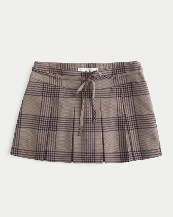 Women's Mid-Rise Pleated Mini Skort | Women's New Arrivals | HollisterCo.com | Hollister (US)