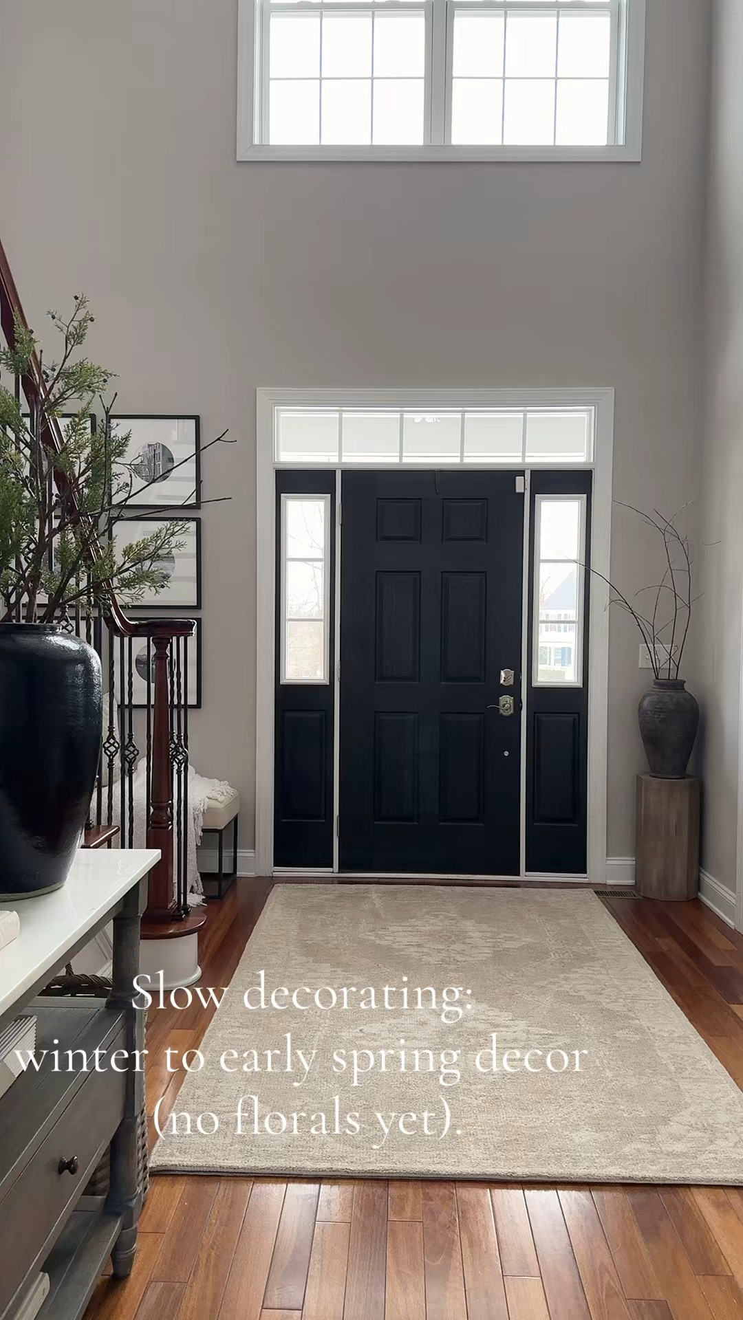 Slow decorating: winter to early spring (no florals yet).
Removing heavy winter layers and bringing in subtle life with organic branches, soft neutrals, and natural textures. Just a quiet shift in mood — hinting at spring without shouting it.

#earlyspringdecor
#wintertospring
#neutralhome
#transitionalstyle
#warmminimalism
#moderntraditional
#homedetails
#ltkhome
#seasonalrefresh

#LTKSeasonal #LTKHome