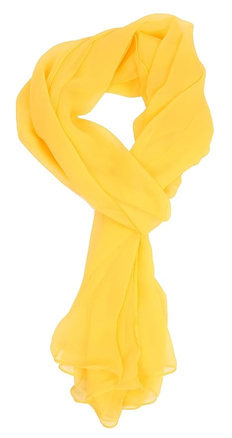 Love Lakeside Modern, Chiffon Silk Blend Solid Color Oblong Scarf | Amazon (US)