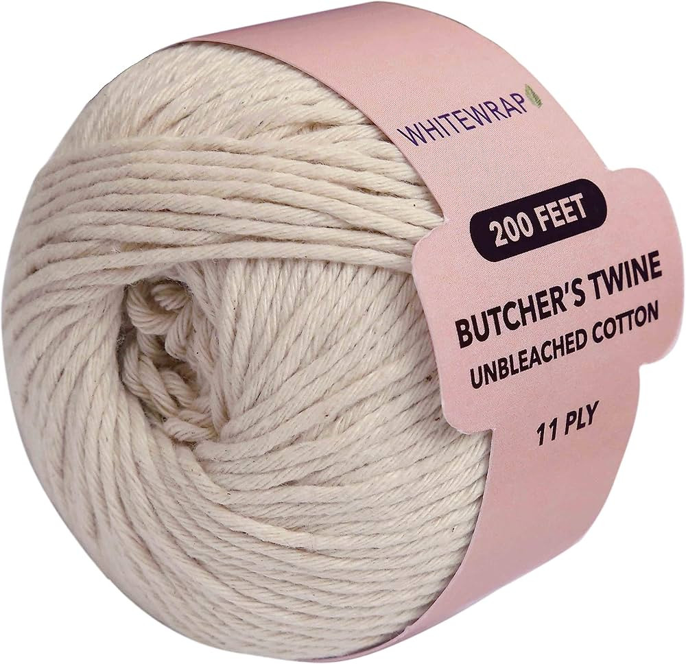 Butchers Twine| Cotton Twine, Kitchen Twine| Cooking Twine, Chef Grade Bakers Twine| Food Safe Or... | Amazon (US)