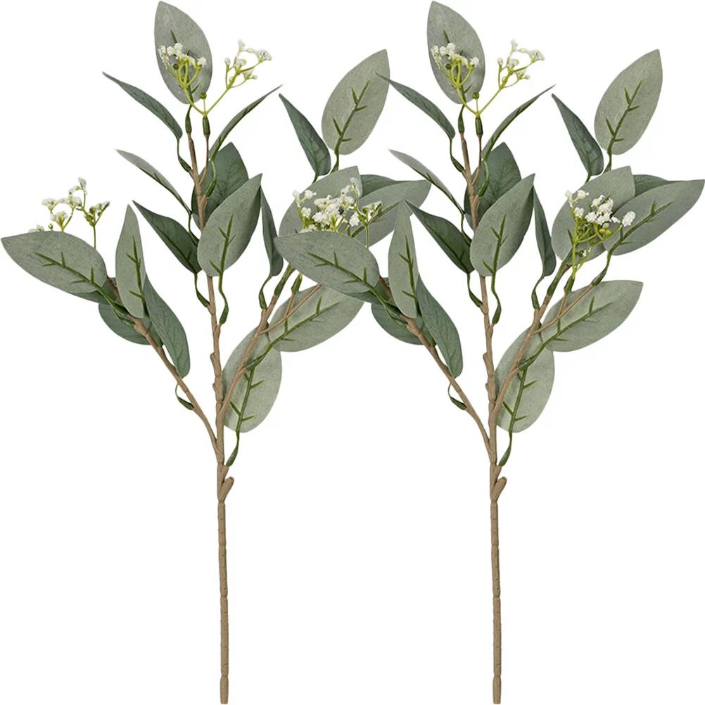 Olive Branches Stems 2pcs Wear-resistant Plant Decors Desktop Plastic Plants Decorative Olive Bra... | Walmart (US)
