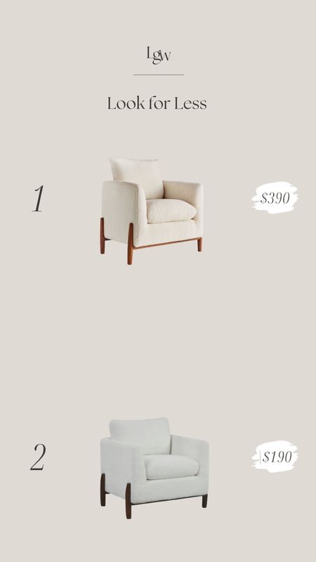 Look for Less $ — sherpa/shearling accent chair

#LTKhome