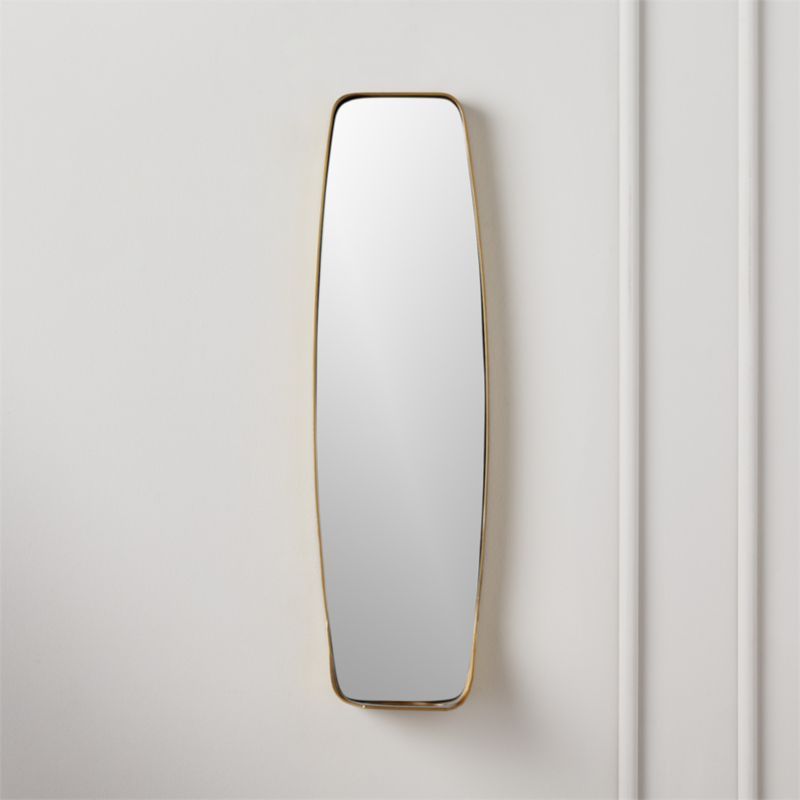 Fling Mirrored Brass Wall Sconce Modern Pillar Candle Holder + Reviews | CB2 | CB2