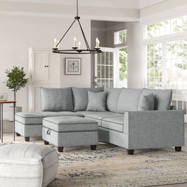 Malta Reversible Sofa & Chaise with Ottoman | Wayfair North America