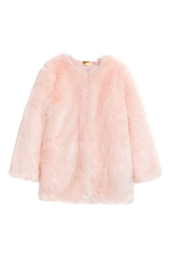 H & M - Faux-fur-Jacke - Hellrosa - Damen | H&M (DE, AT, CH, NL, FI)