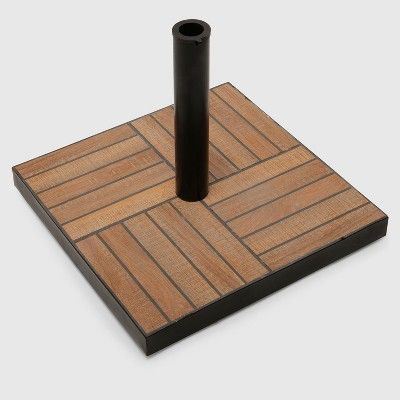 Tile Umbrella Base Wood - Threshold™ | Target