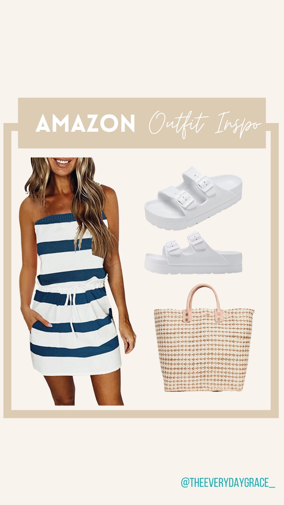 Summer outfit, poolside, beach outfit, nautical vibes 

#LTKstyletip #LTKswim #LTKunder50