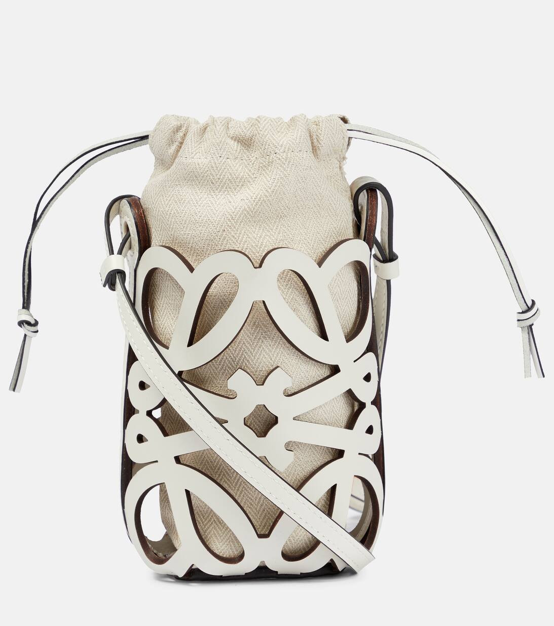 LoewePaula's Ibiza Bucket-Bag aus Leder und Canvas | Mytheresa (DACH)