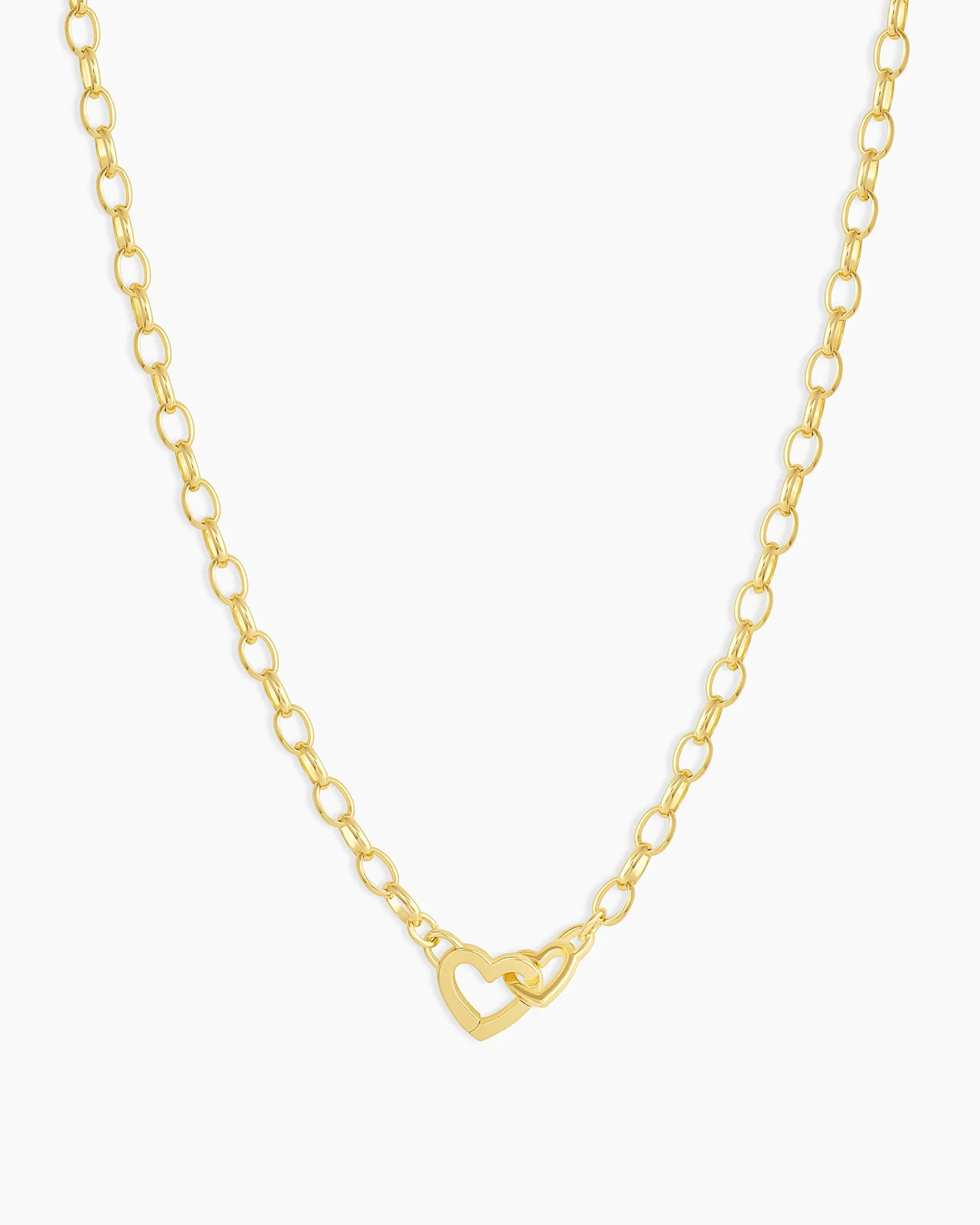 Parker Heart Mini Necklace in 18k Gold, Women's by gorjana | Gorjana