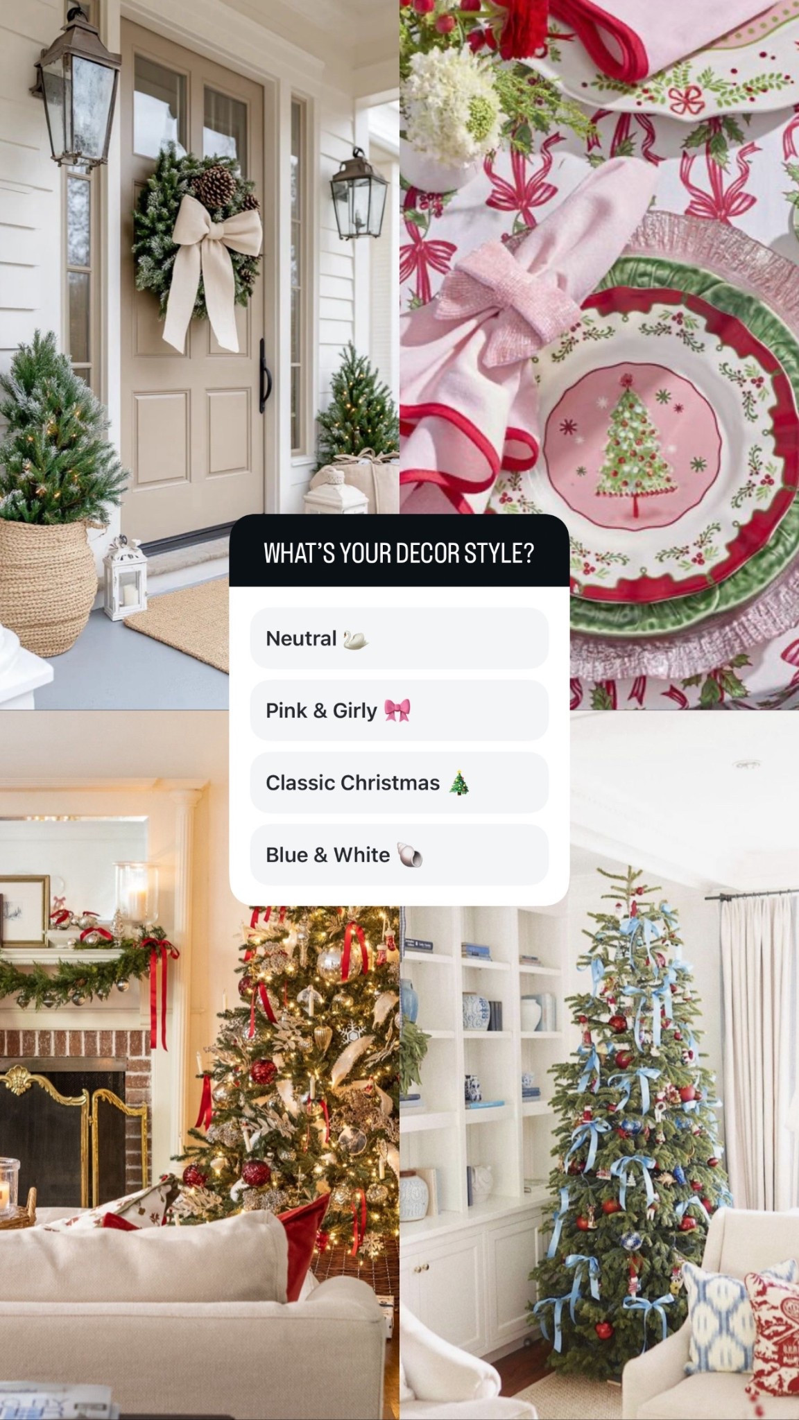 Which is your Christmas decor style? I’m a Classic Christmas gal myself ❤️🎄

#LTKHoliday #LTKHome