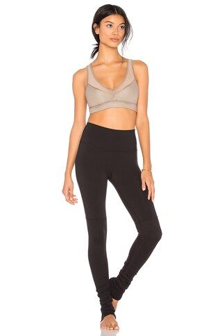 alo High Waist Goddess Legging in Black & Black from Revolve.com | Revolve Clothing (Global)