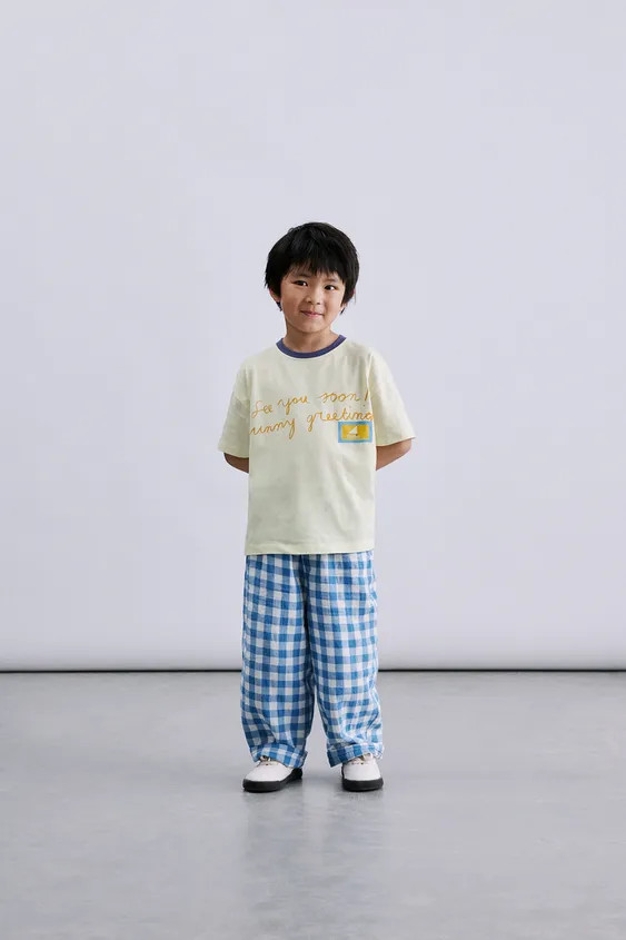 ISABELLE VANDEPLASSCHE PLAID SAILBOAT T-SHIRT | Zara US