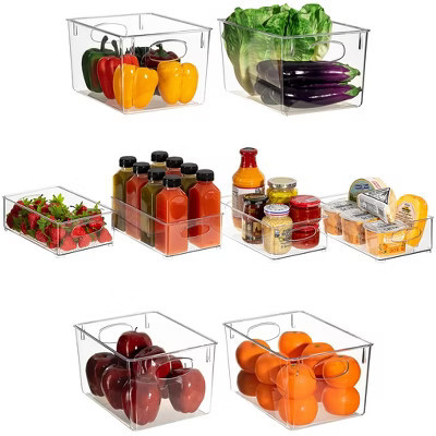 8 Piece Sorbus Clear Plastic Storage Bins - for Effortless Kitchen Organization and Storage & Pantry Organization and Storage | Target
