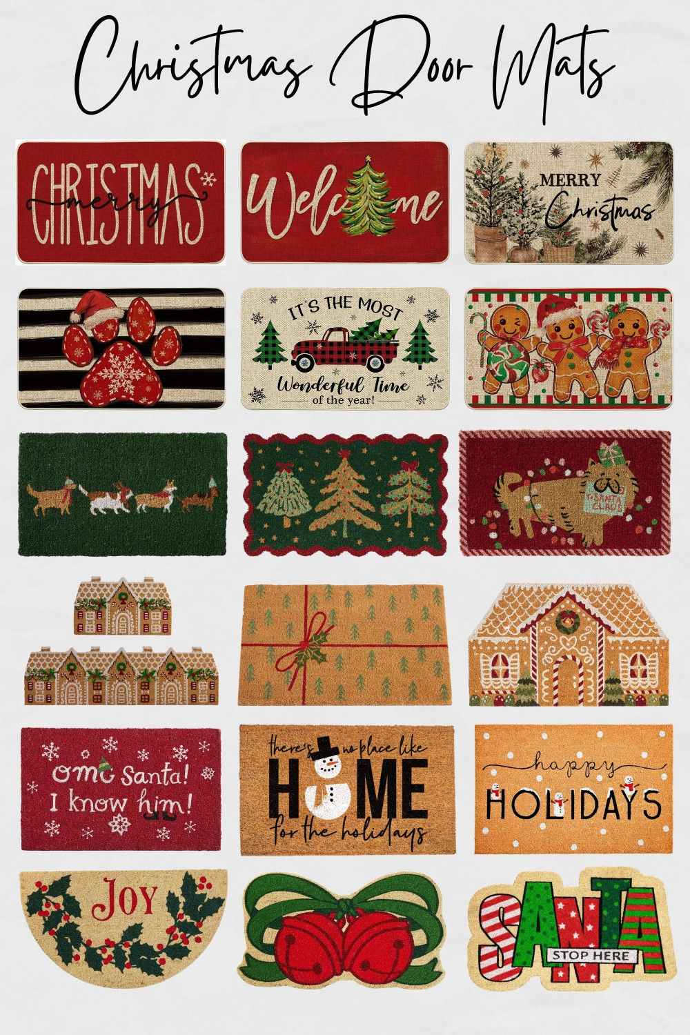 Christmas Door Mats, Holiday Door Mats, Cute Door Mats Under $50, Holiday Decor, Christmas Holiday Decorations, Christmas 2025, Holiday-Inspired Door Mats, Burgundy Door Mats, Santa Door Mats, Gingerbread, Cute Holiday Decorations, Door Mats for Christmas, Amazon Christmas Finds, Target Christmas Finds

#homedecor #christmas2025 #christmasdecor #holidaydecor #holidaydecorations #Christmasfinds #amazonchristmasfinds #doormats #christmasdoormats 

 

#LTKHoliday #LTKSeasonal #LTKHome