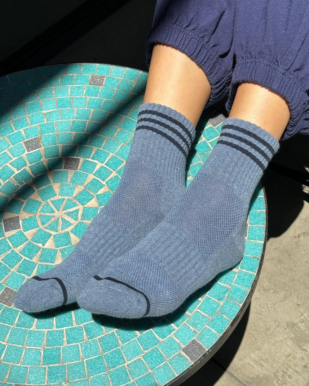 Girlfriend Socks - Indigo | ban.do